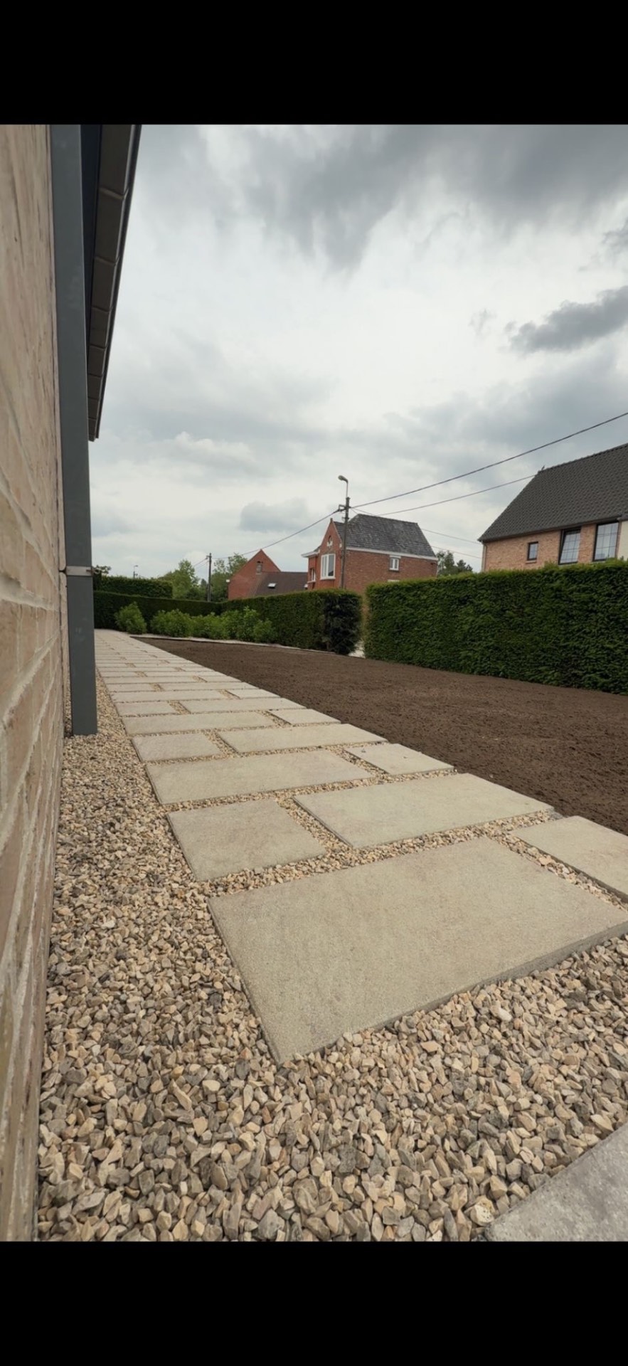 Tuinpad met grind