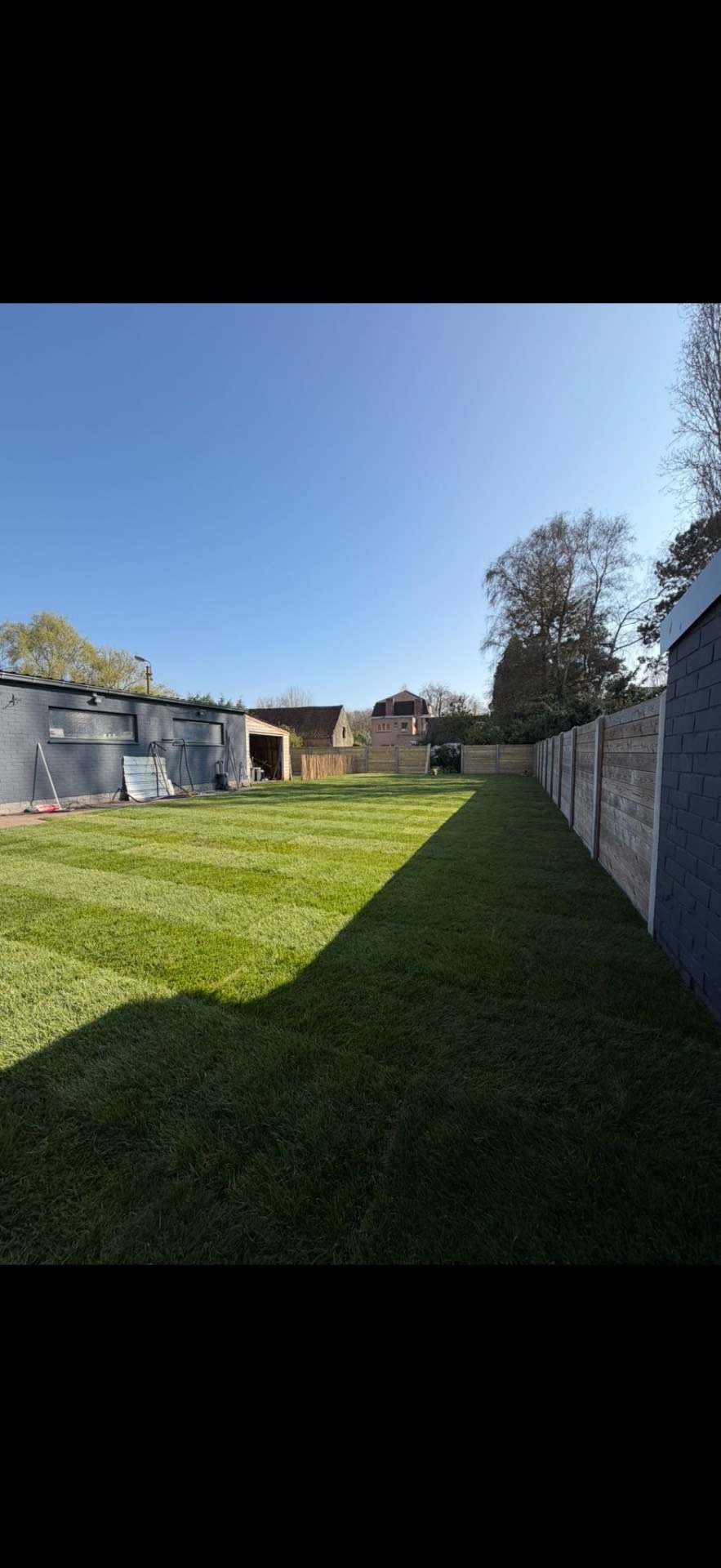 Onderhoud lange tuin