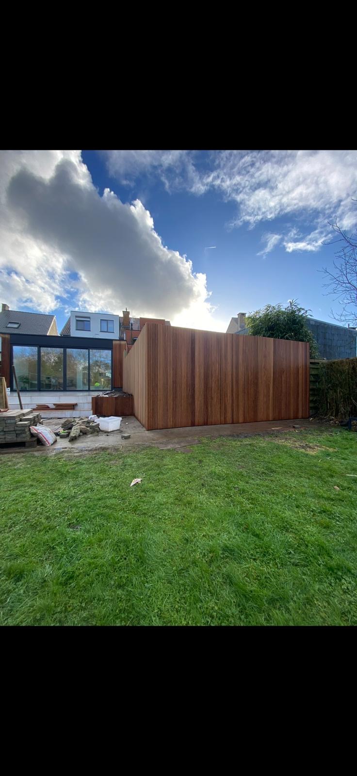 Houten wand op maat